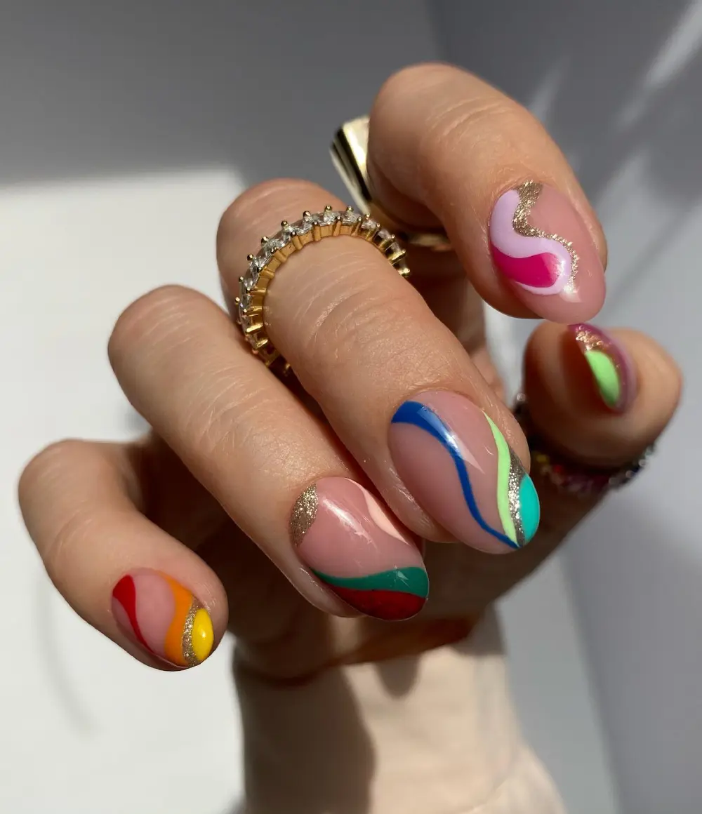 colorful nails