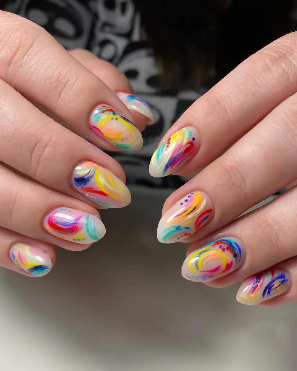 colorful nails