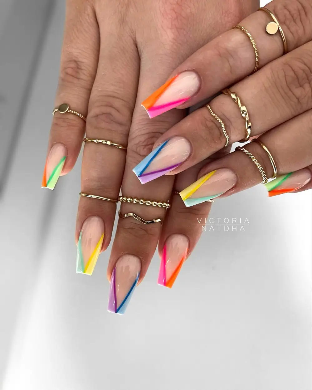 colorful nails