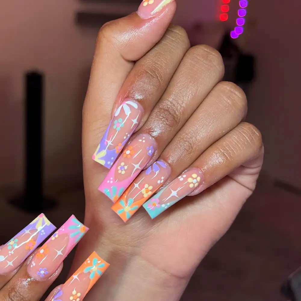 colorful nails