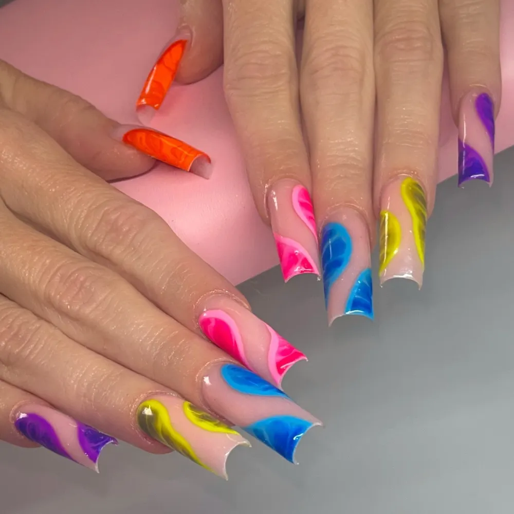 colorful nails