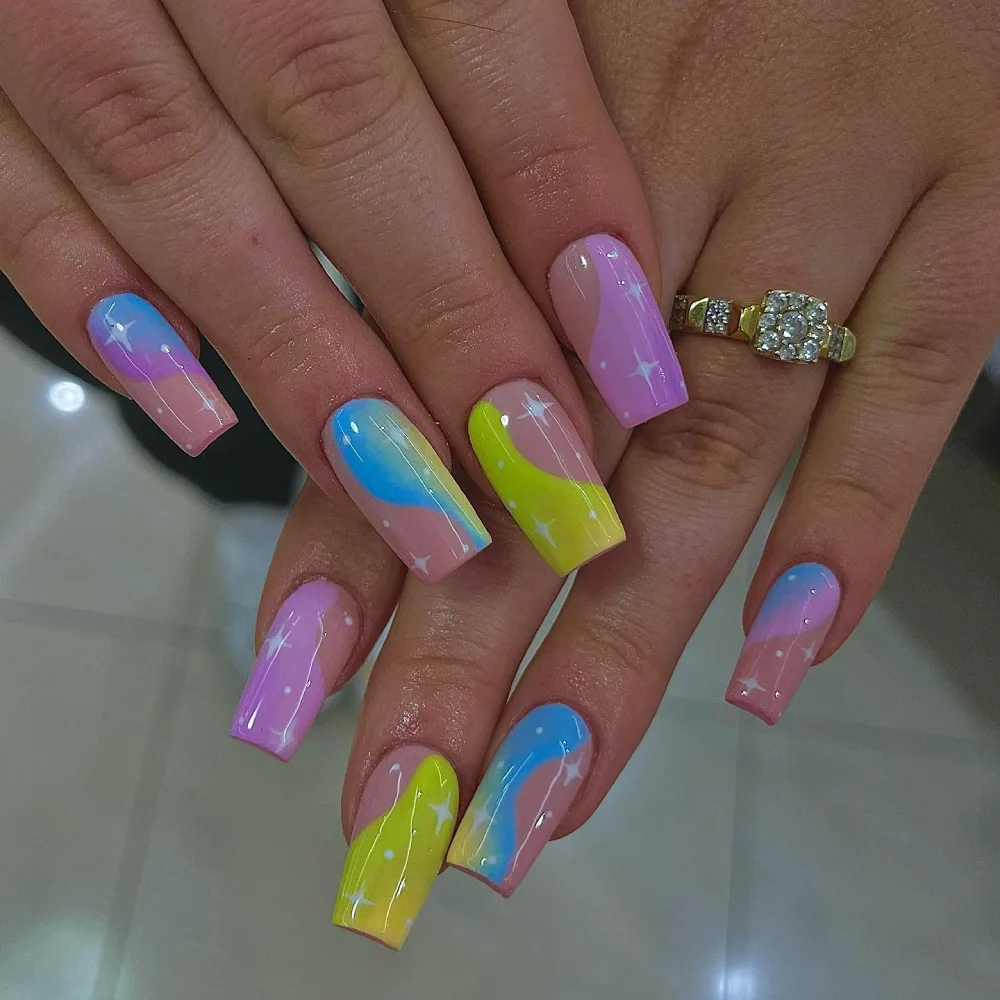 colorful nails