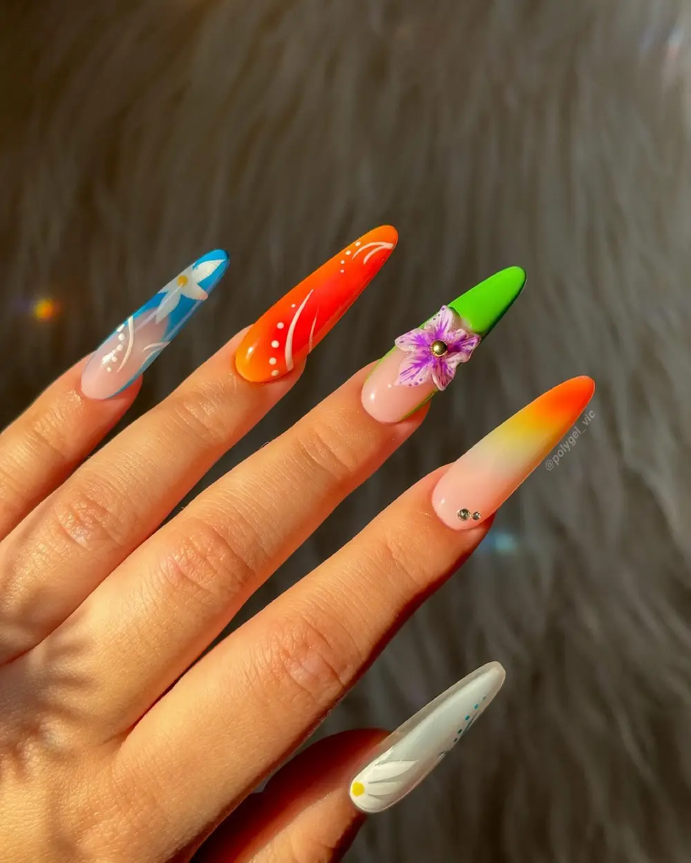 colorful nails