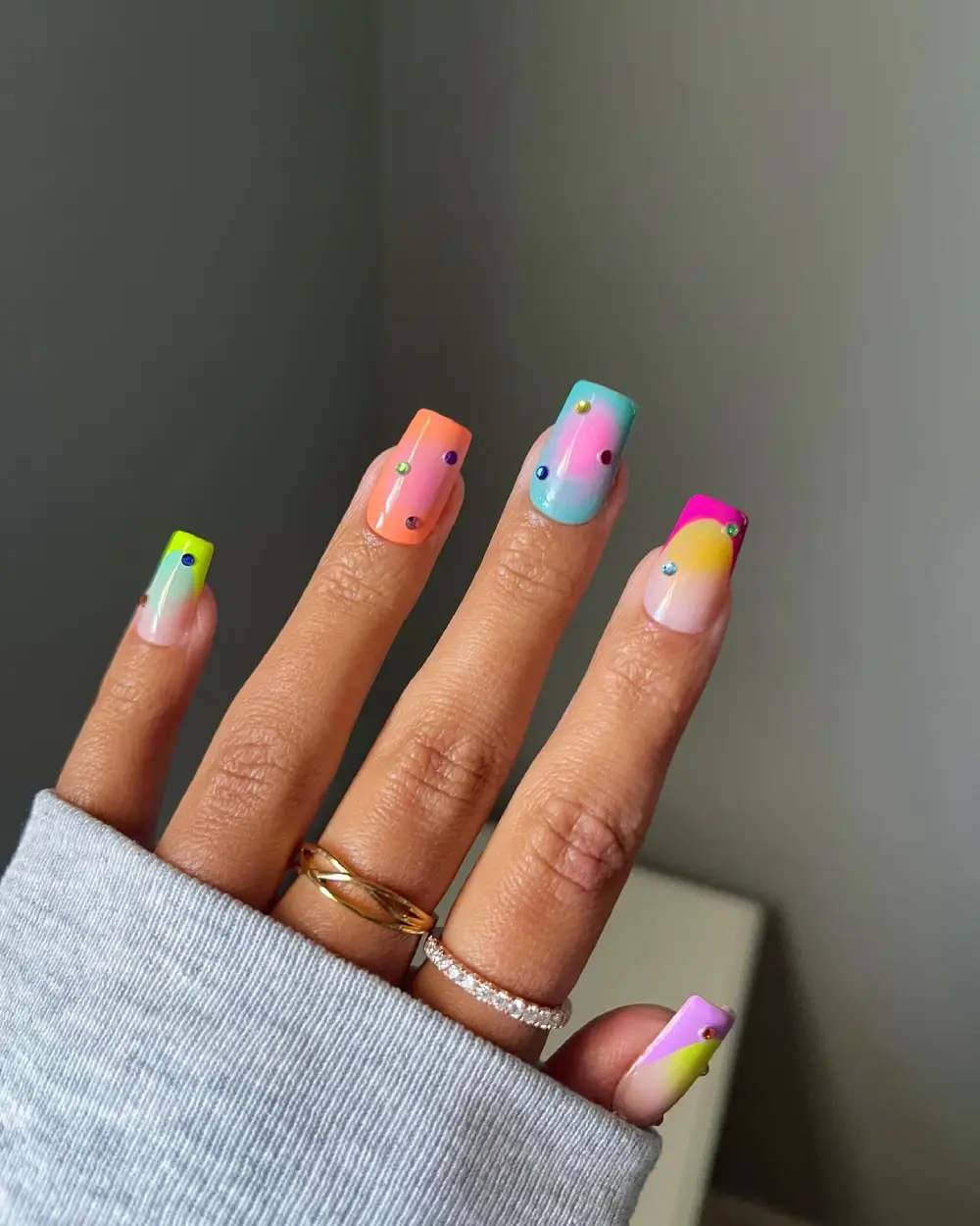 colorful nails