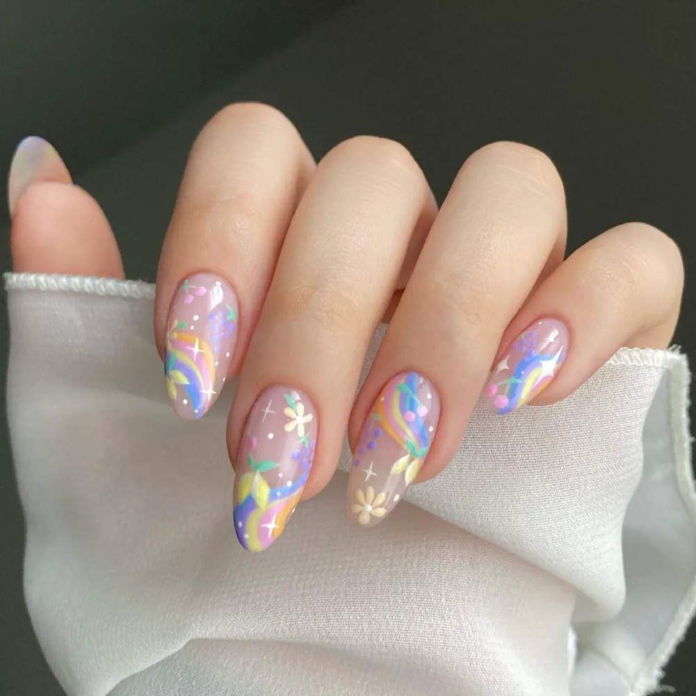 colorful nails