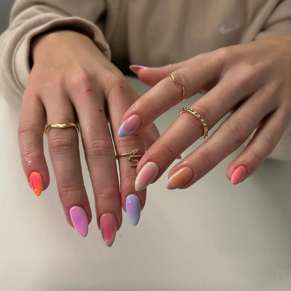 colorful nails