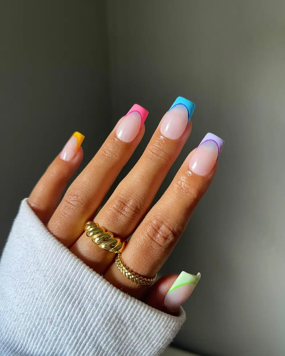 colorful nails