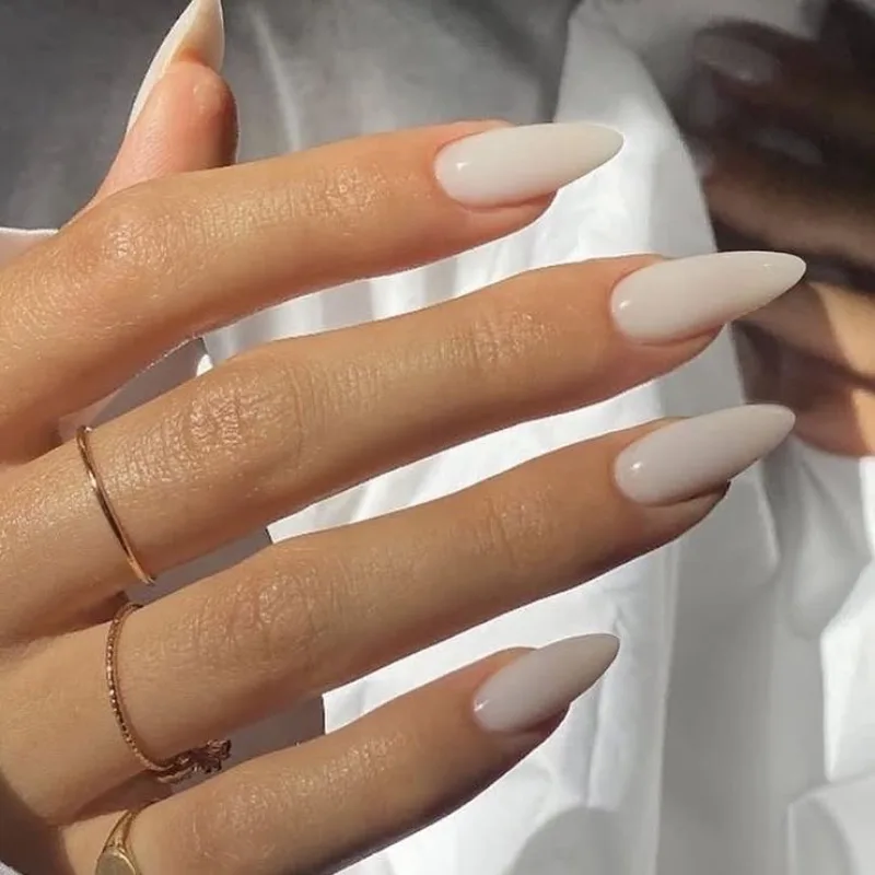 Milky nails