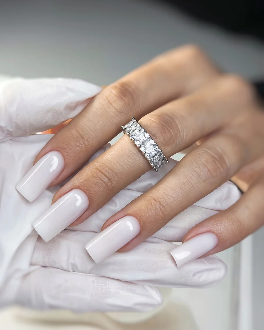 Milky nails