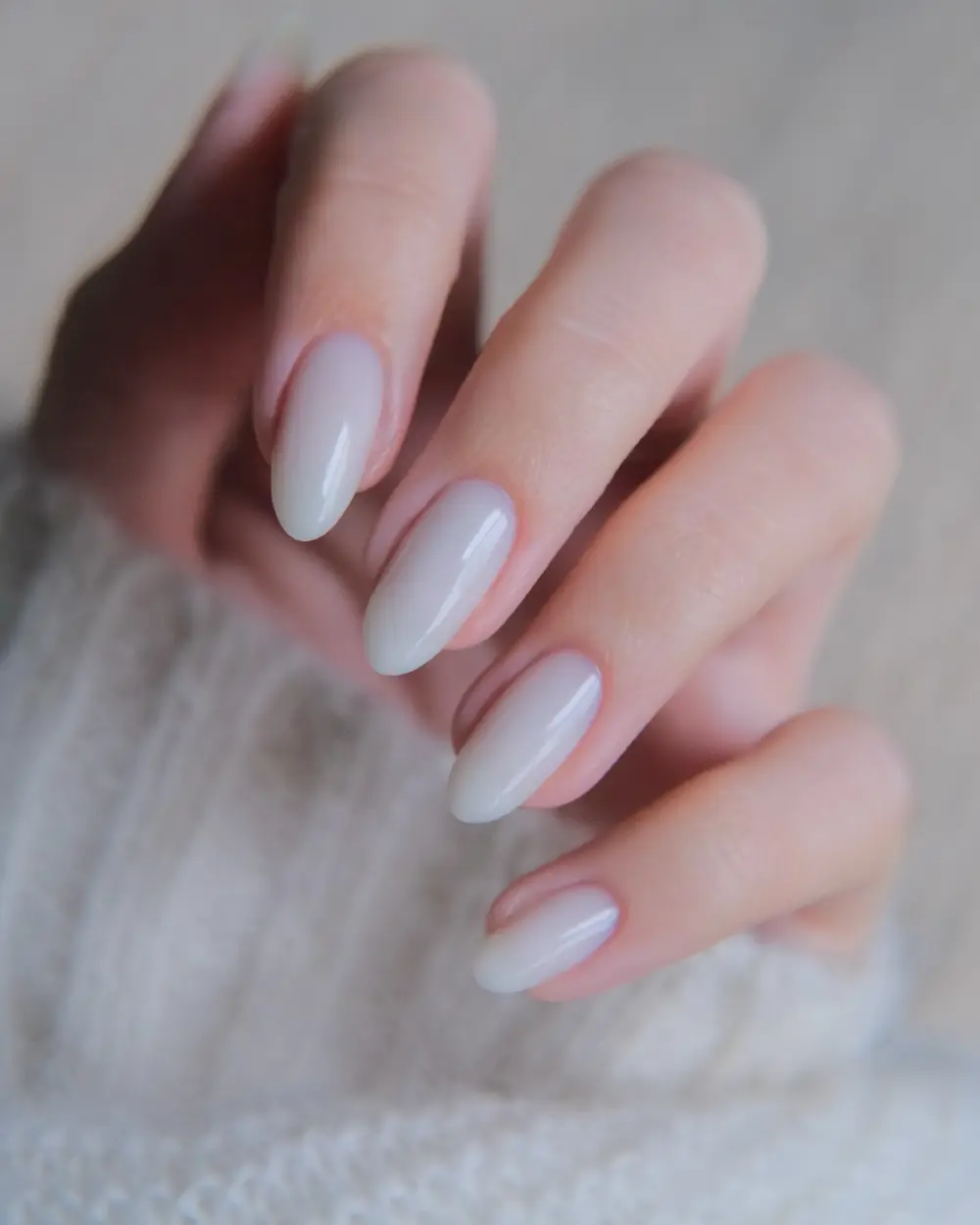 Milky nails