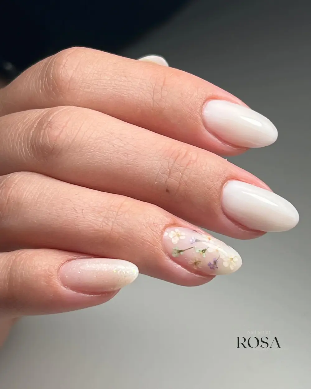 Milky nails