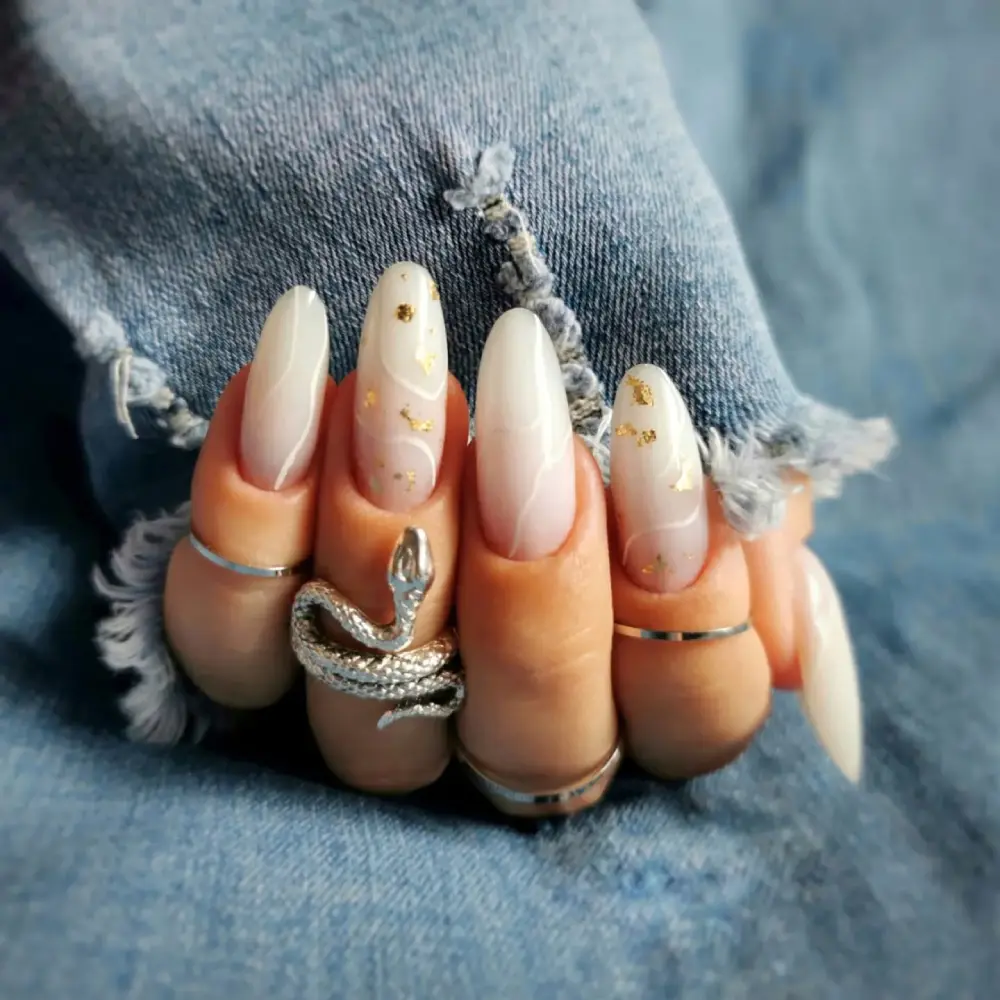 Milky nails