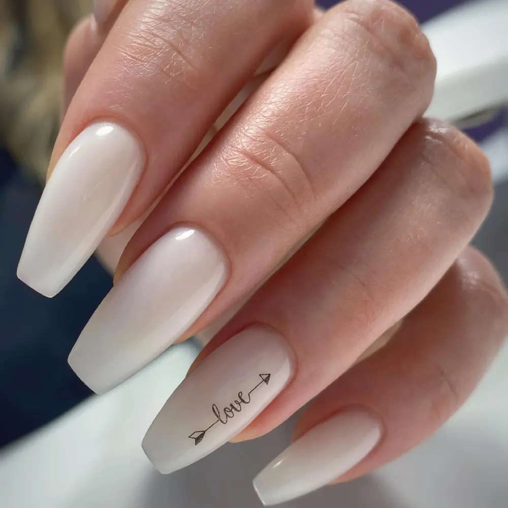 Milky nails