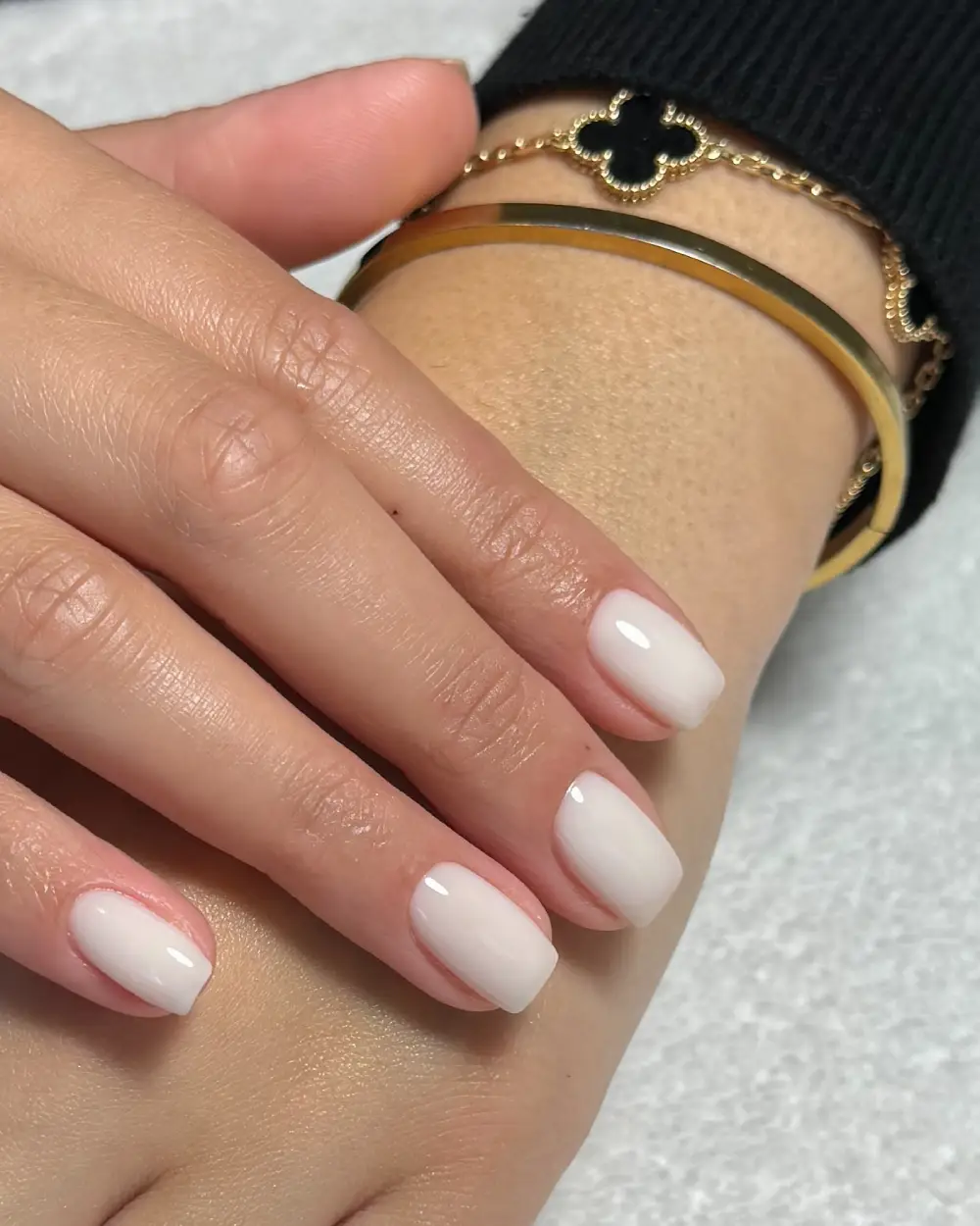 Milky nails