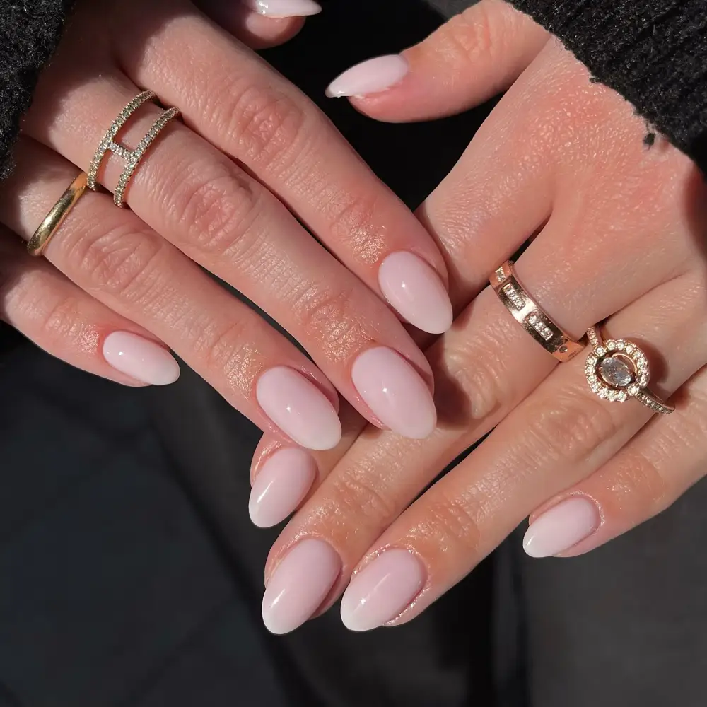 Milky nails