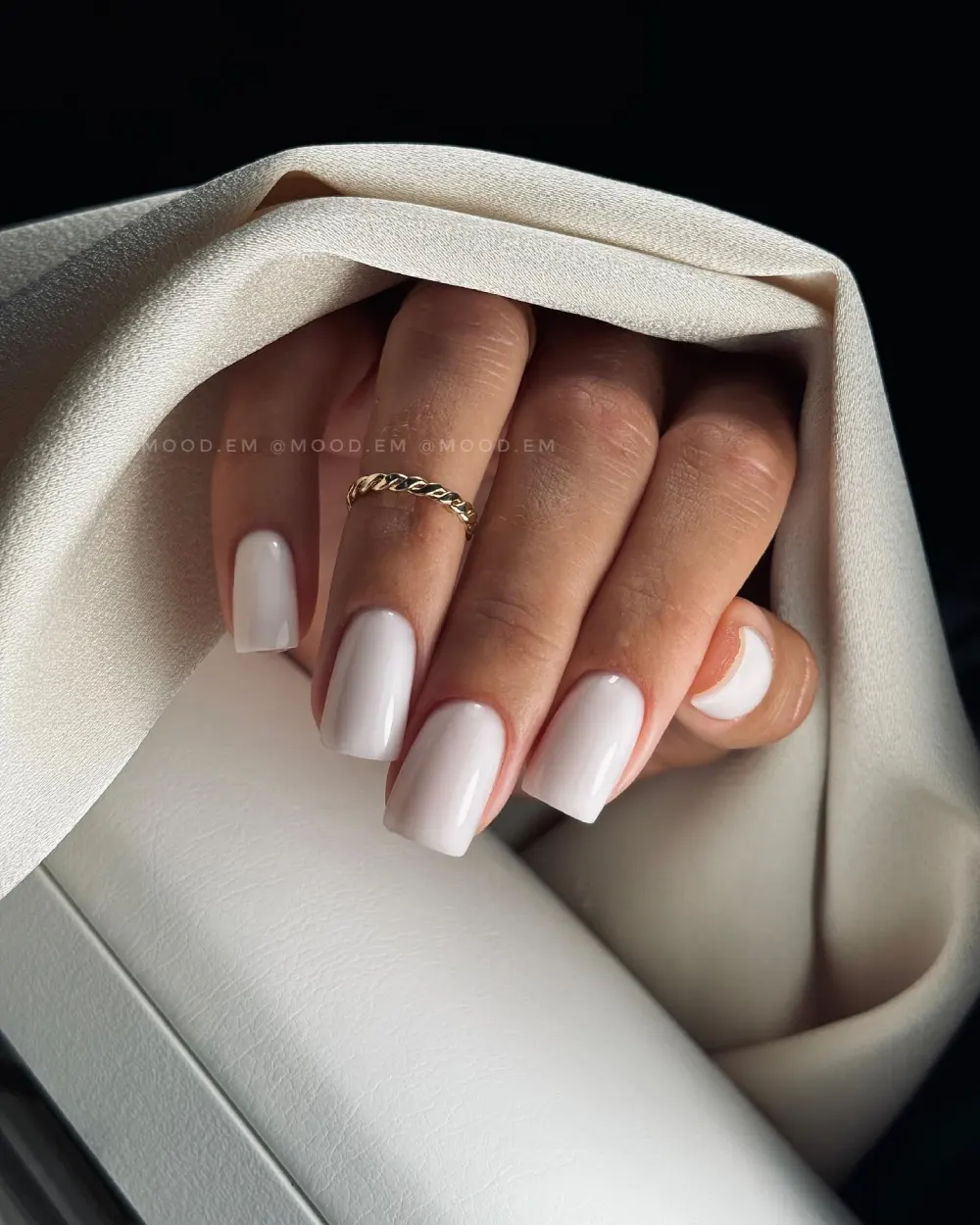 Milky nails