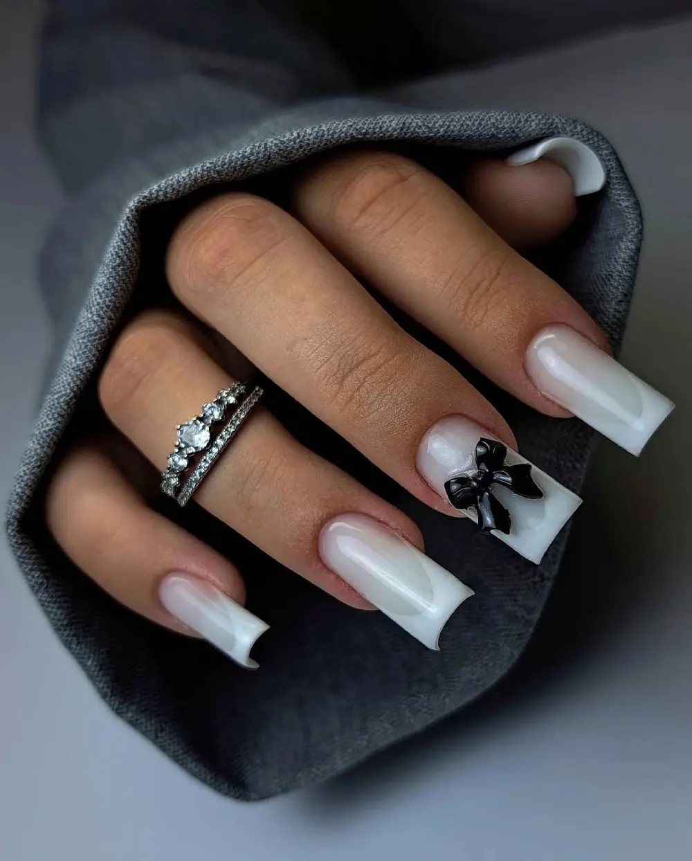 Milky nails