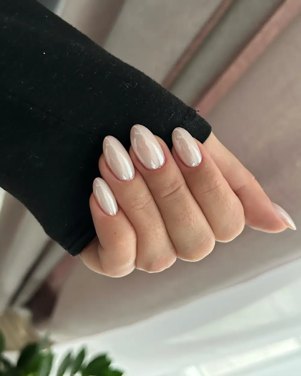 Milky nails