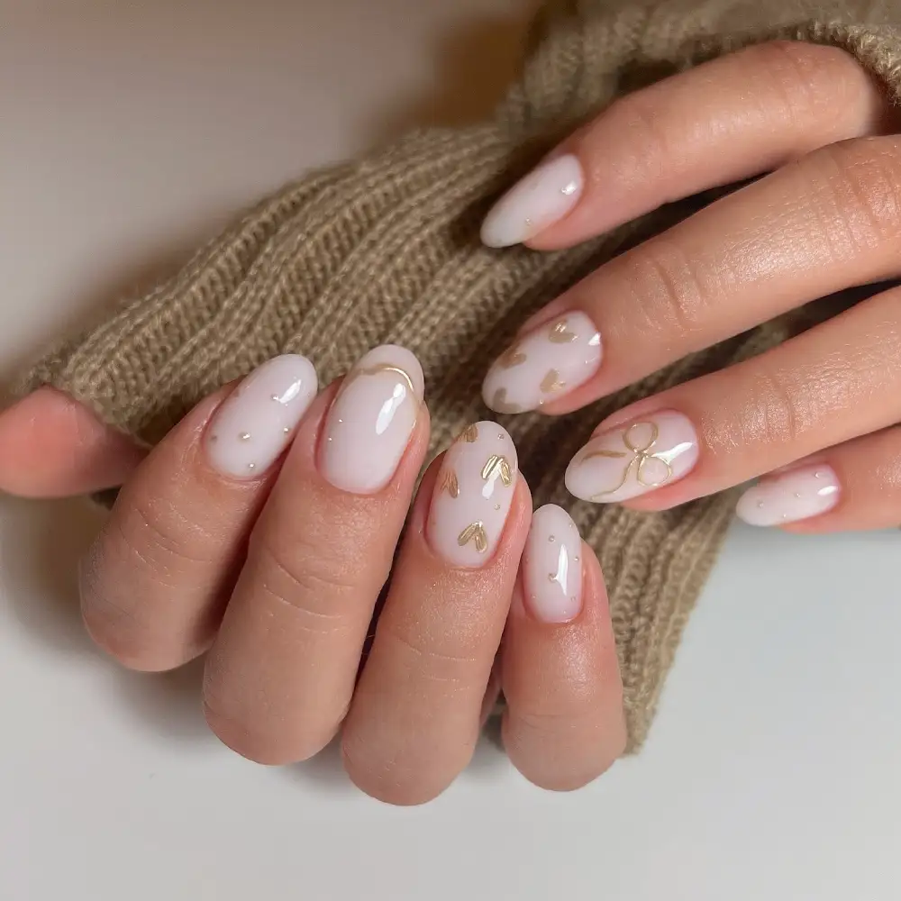 Milky nails
