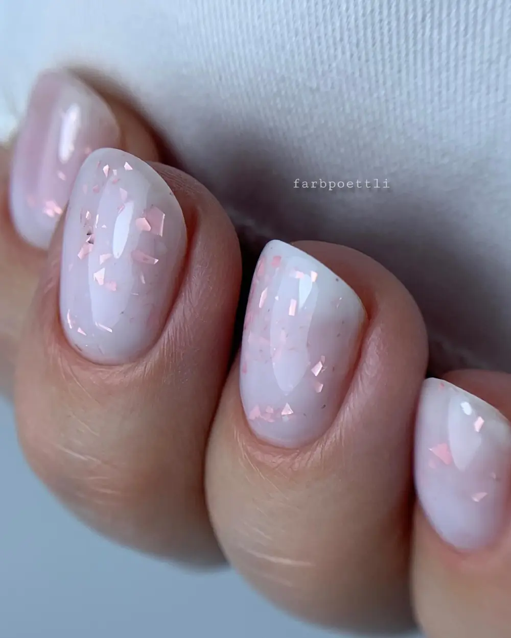 Milky nails