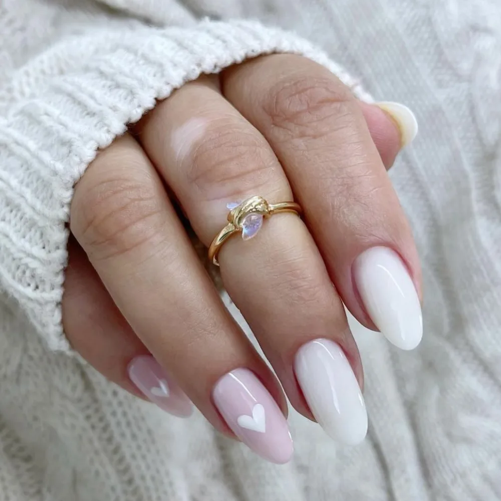 Milky nails
