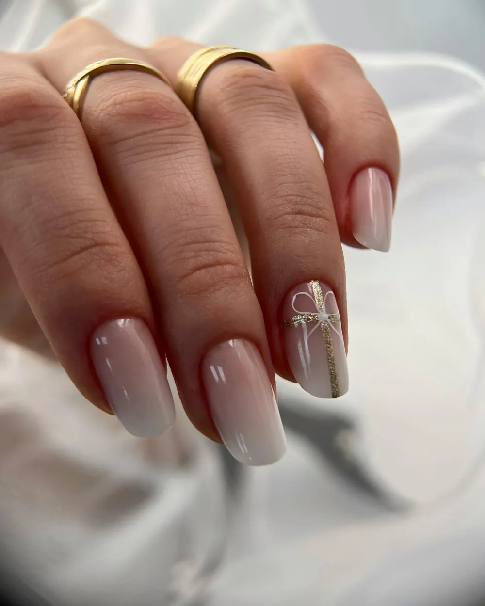 Milky nails