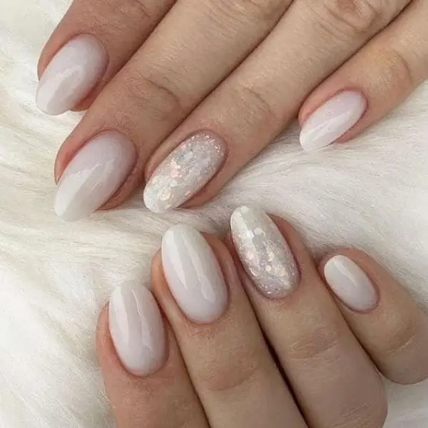 Milky nails