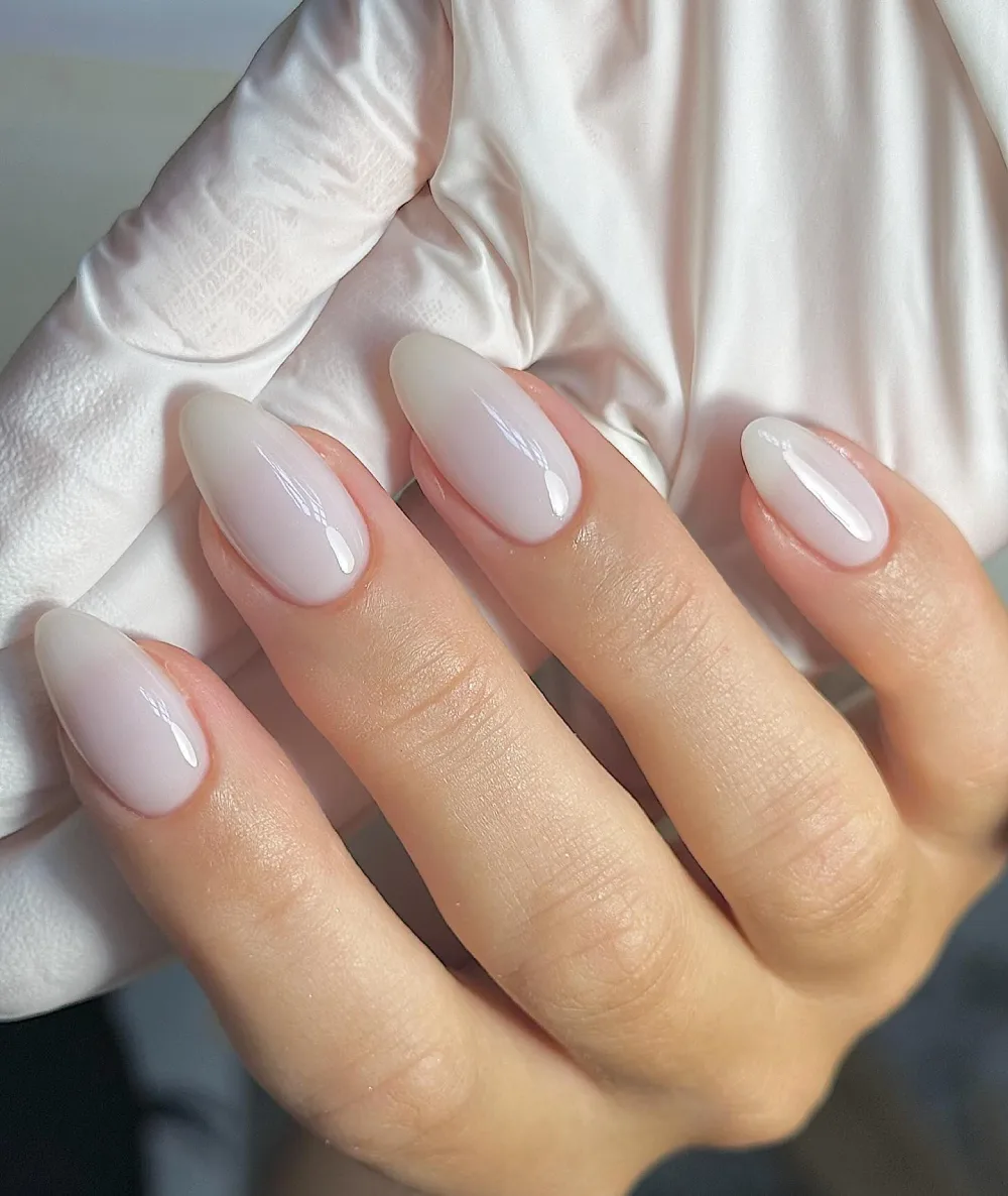 Milky nails