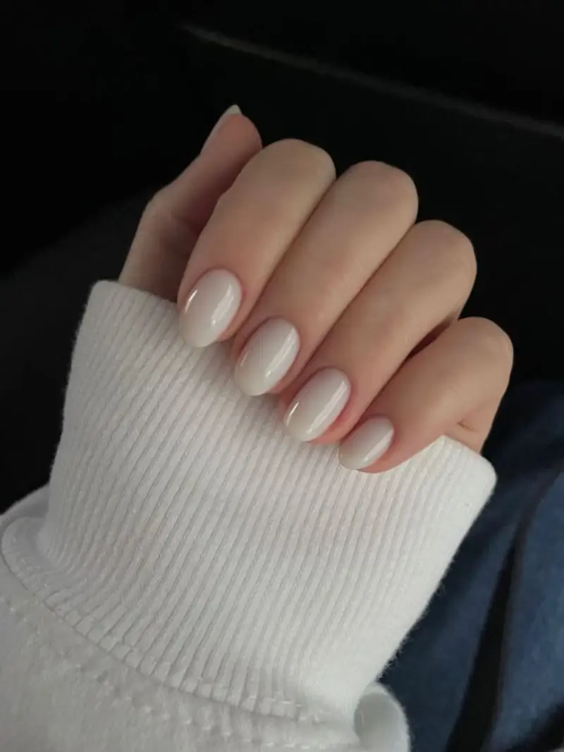Milky nails