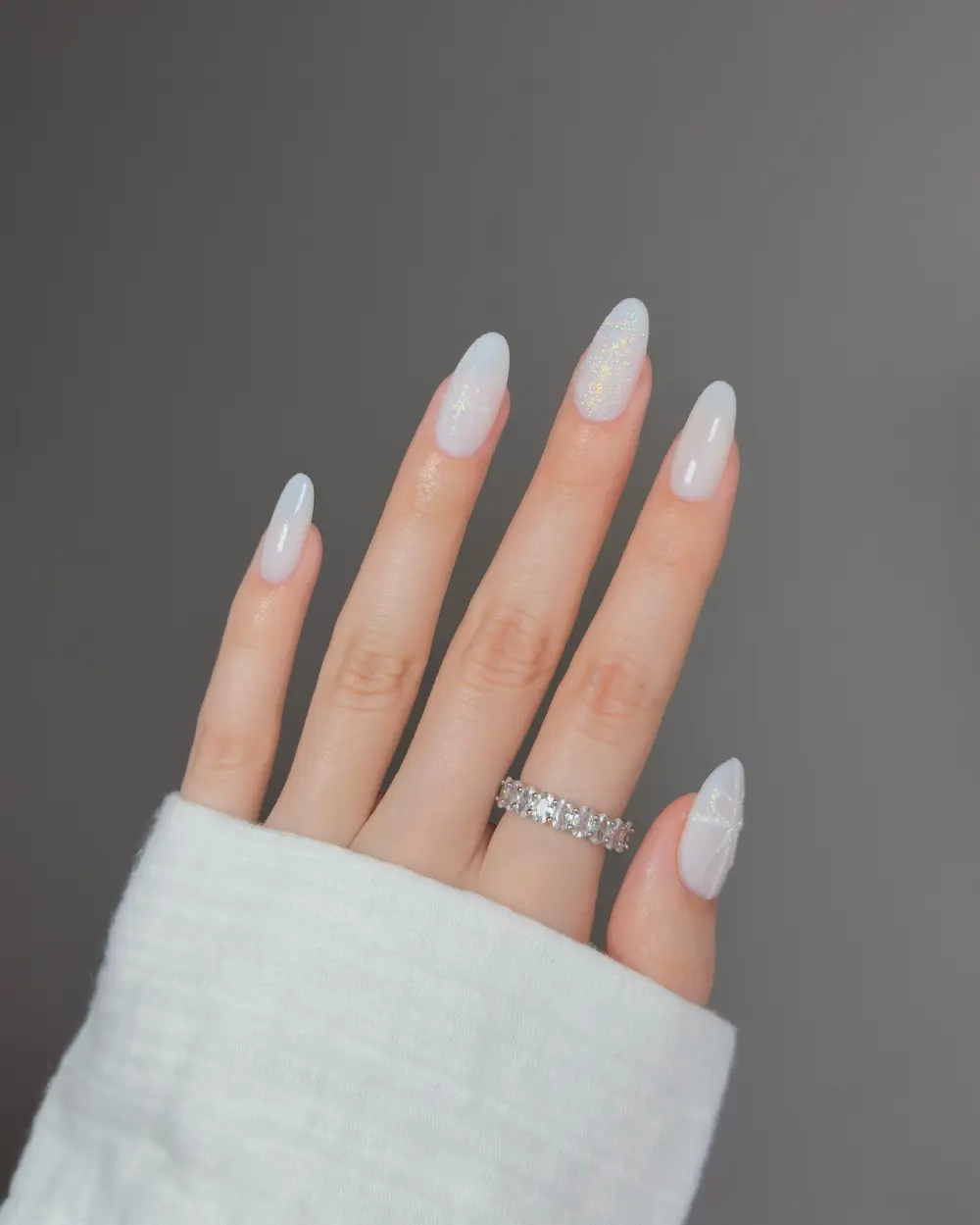 Milky nails