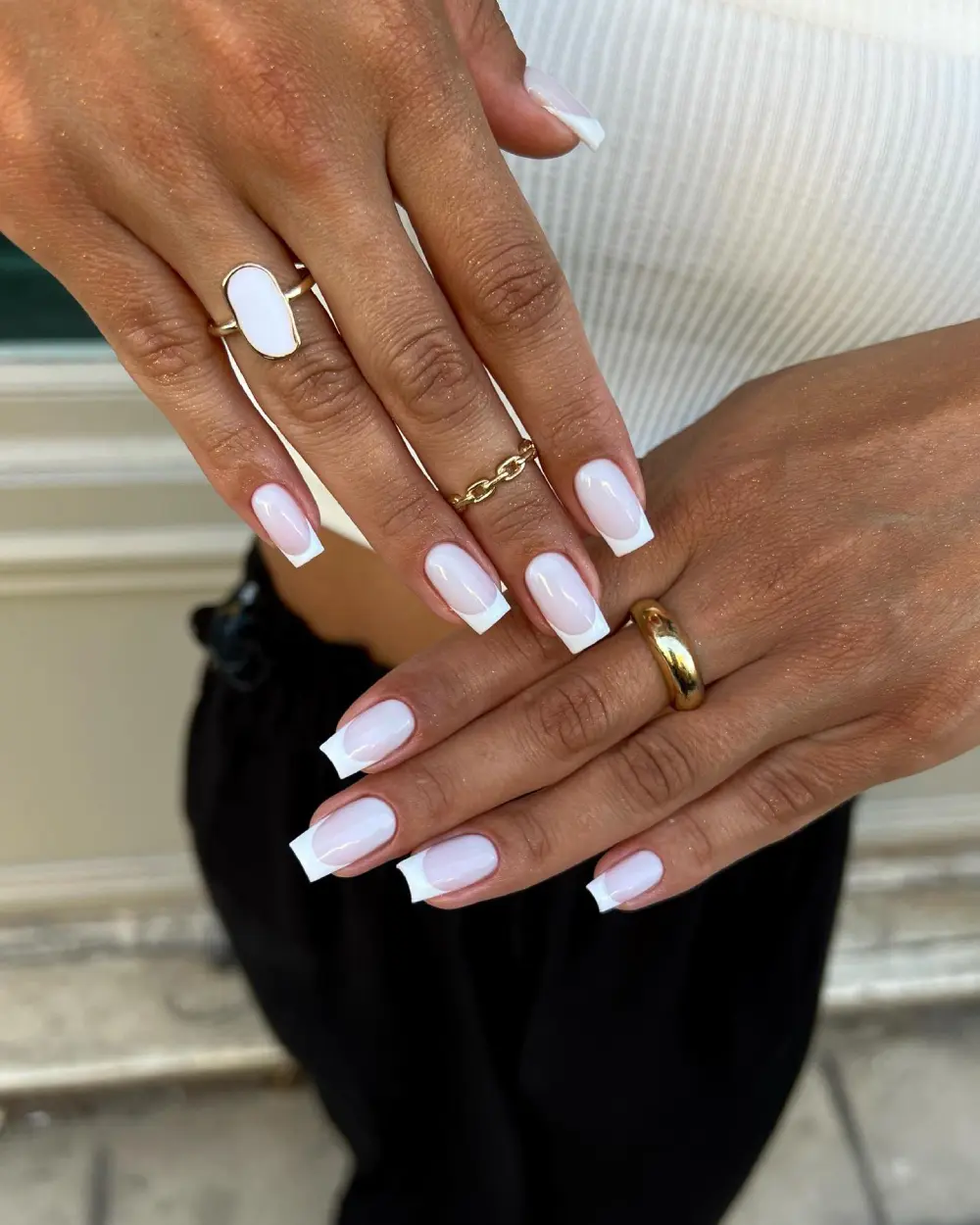 Milky nails