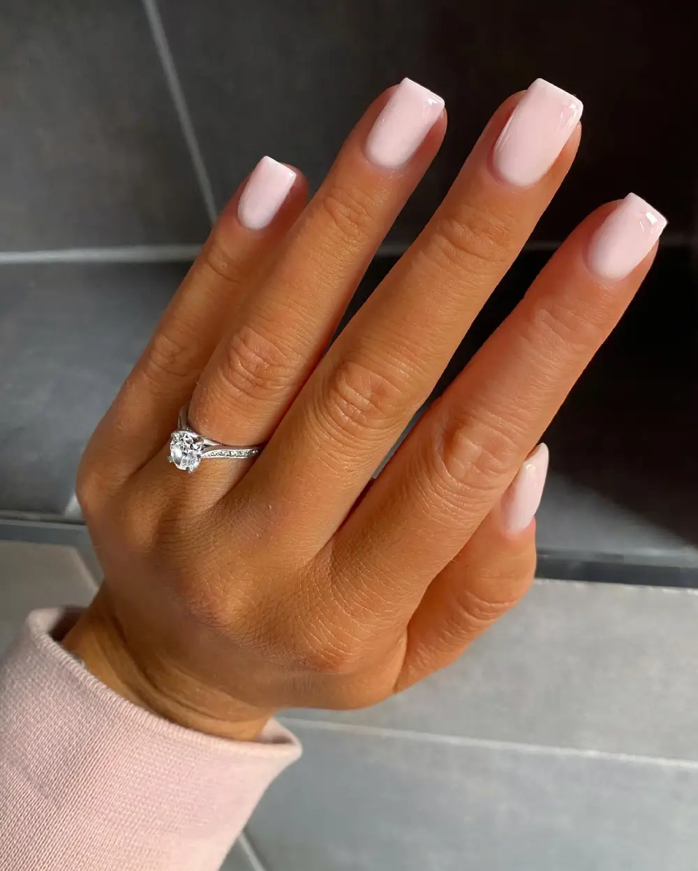 Milky nails