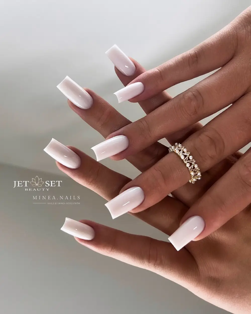 Milky nails