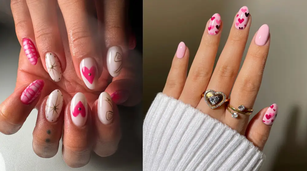 Pink Valentine’s Day Nail Ideas That Are Sweet, Stylish, and Totally Cute
