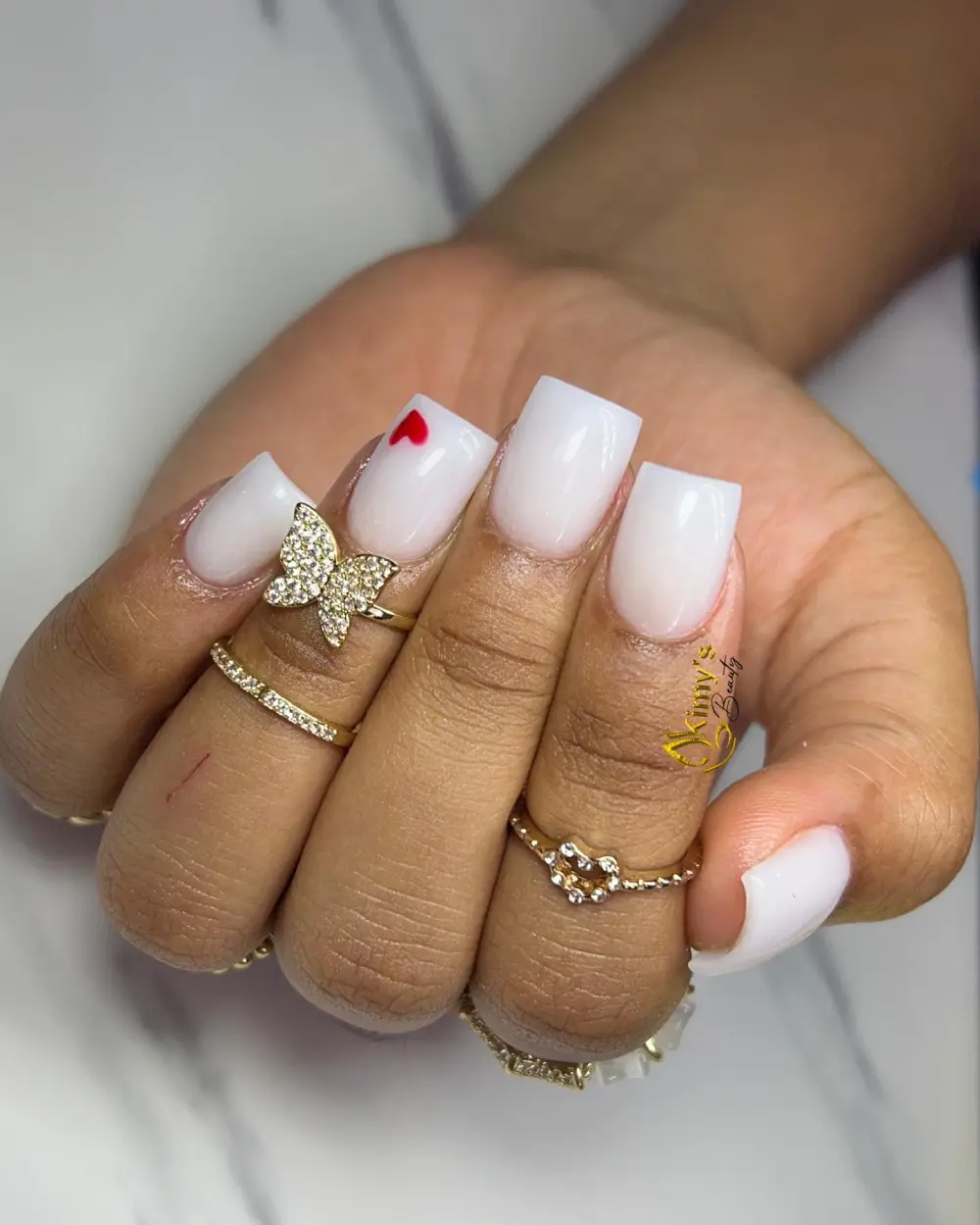 White nails