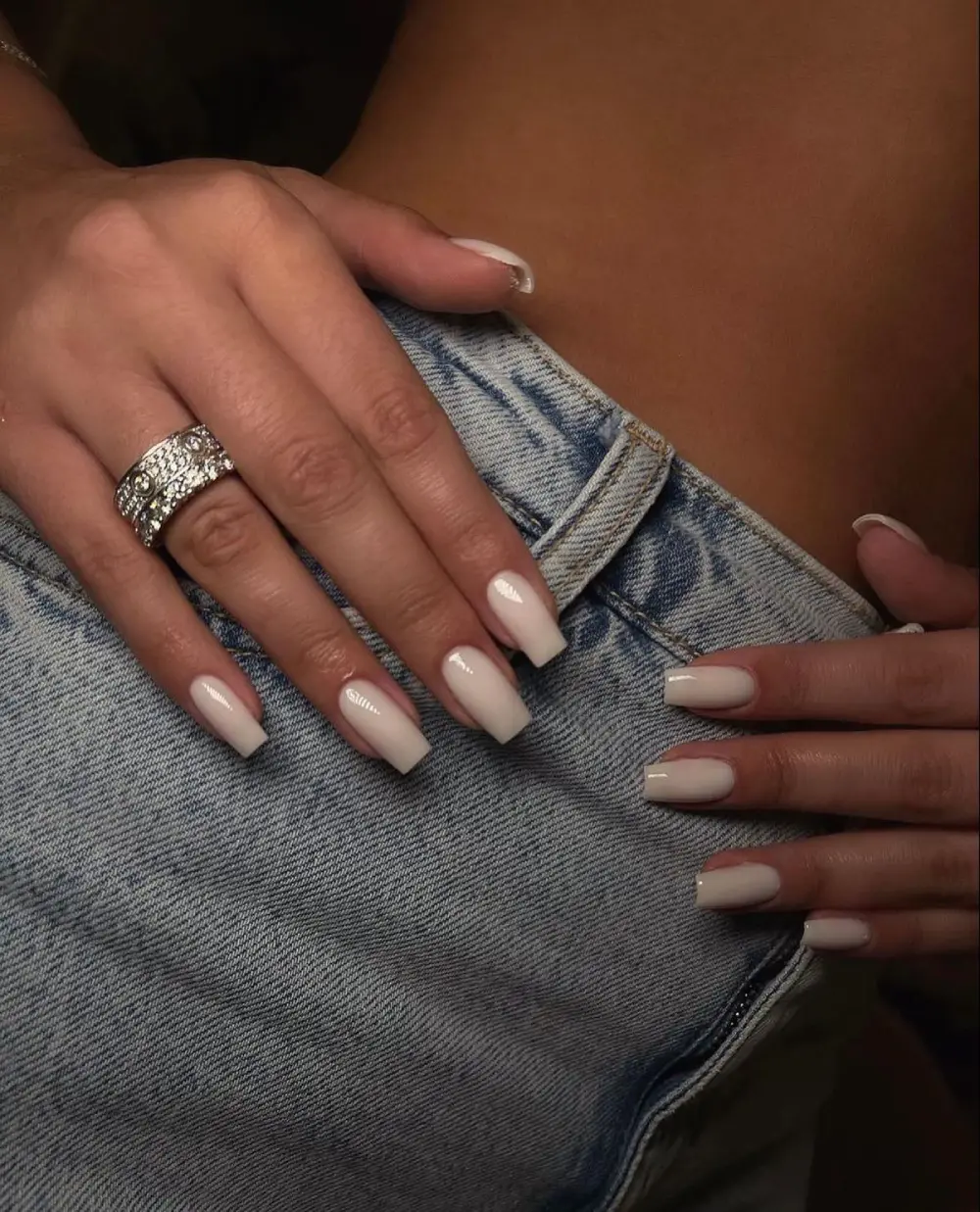 White nails